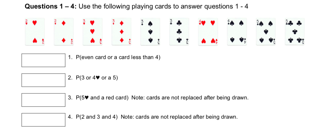 Solved Please answer the After you have arranged the cards