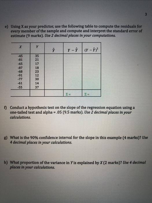 Solved Please Answer E H Only Also Pls Dont Use Excel A Chegg Com