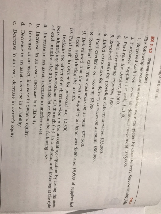 Solved The Following Selected Transactions Were Completed By Chegg