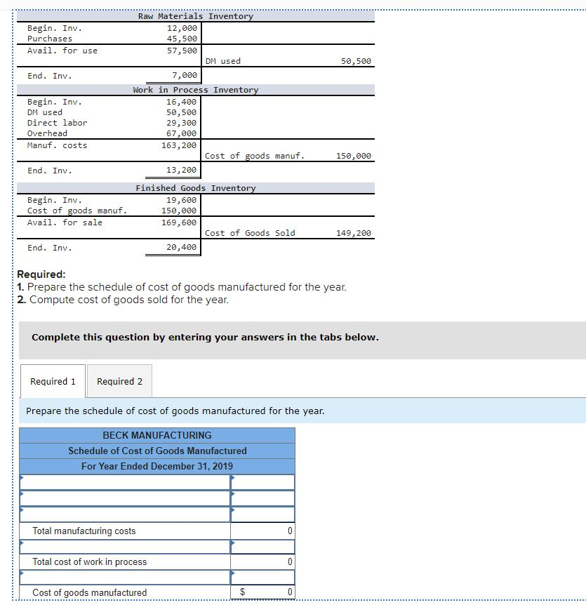 Solved QS 14.9 Cost of goods sold LO P1 Compute cost of | Chegg.com