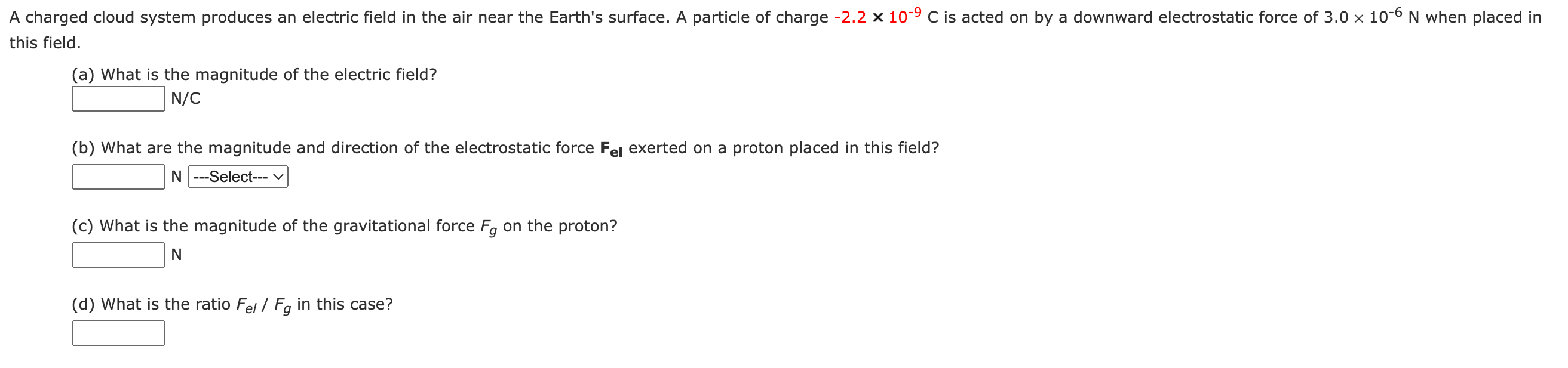 this field. (a) What is the magnitude of the electric | Chegg.com