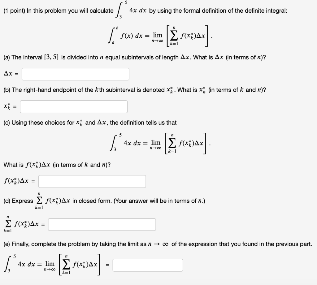 solved-1-point-in-this-problem-you-will-calculate-4x-dx-by-chegg