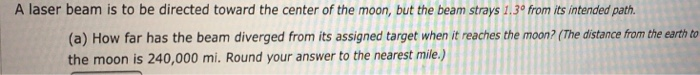 Solved A laser beam is to be directed toward the center of | Chegg.com