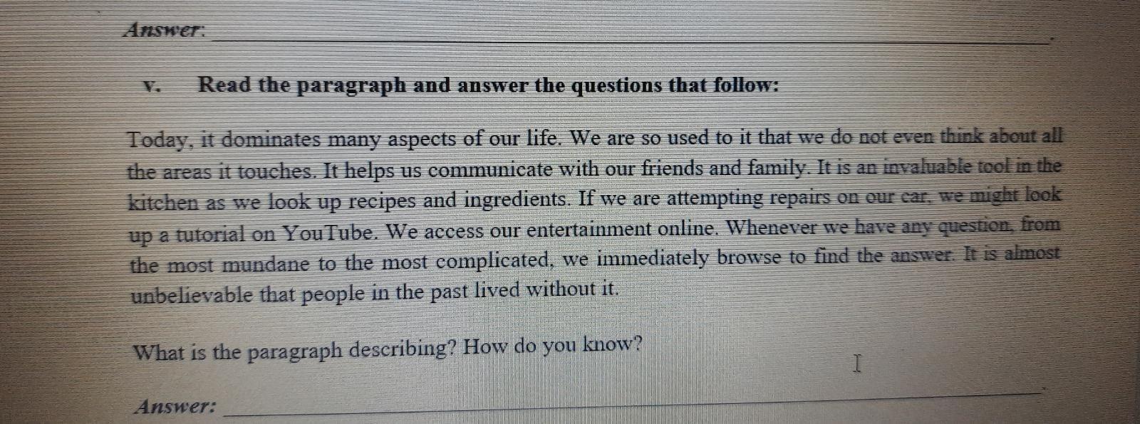 Solved Font Paragraph Styles Reading Question 1: (5 marks) | Chegg.com