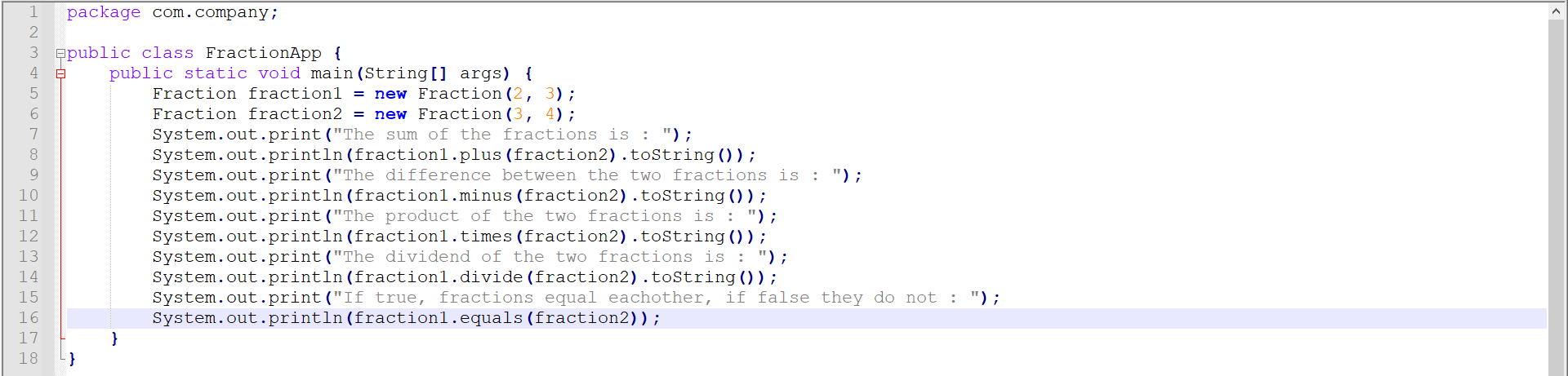 I am having an Issue with compiling FractionApp, it | Chegg.com