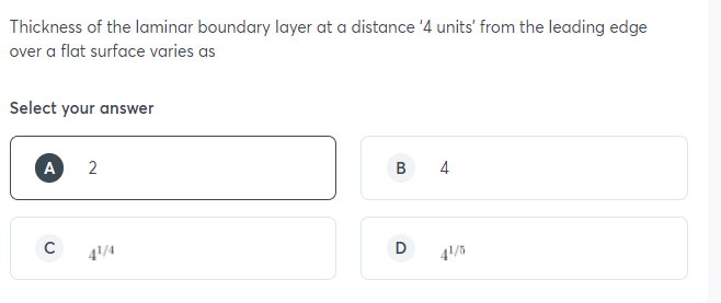 Solved Thickness of the laminar boundary layer at a distance | Chegg.com