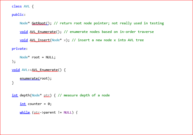 Solved For AVL tree, the class Node is provided for you to | Chegg.com