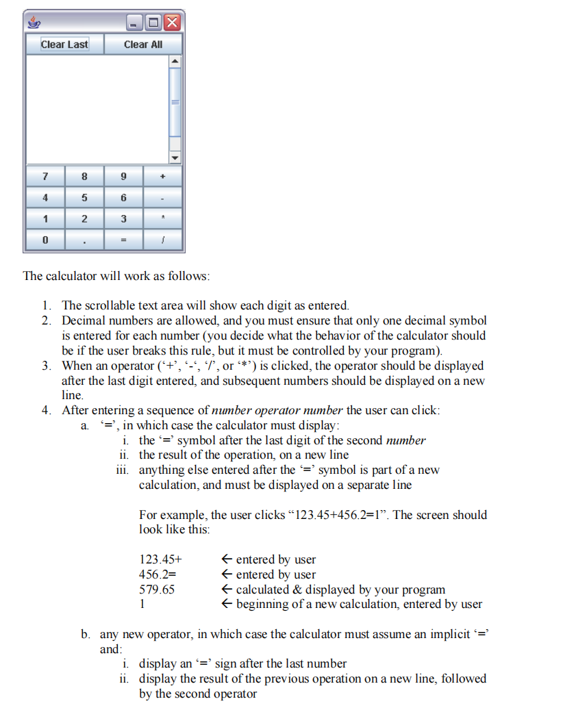 Solved Write a Java application which implements a vitrual | Chegg.com