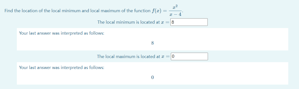 Solved 22 Find the location of the local minimum and local | Chegg.com