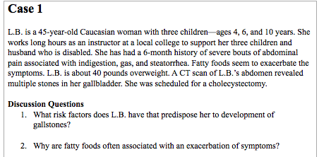 Solved Case 1 L.B. is a 45-year-old Caucasian woman with | Chegg.com