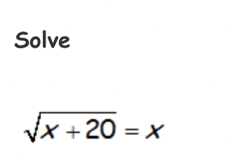 Solved Solve X + 20 = X 