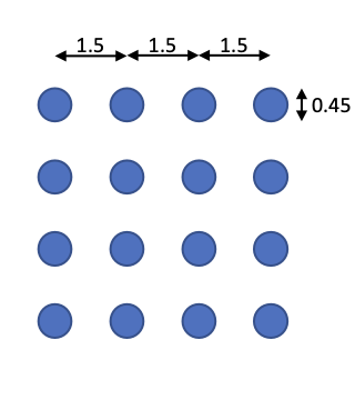 Solved In a pile group of 16 piles, with 45 cm diameter and | Chegg.com