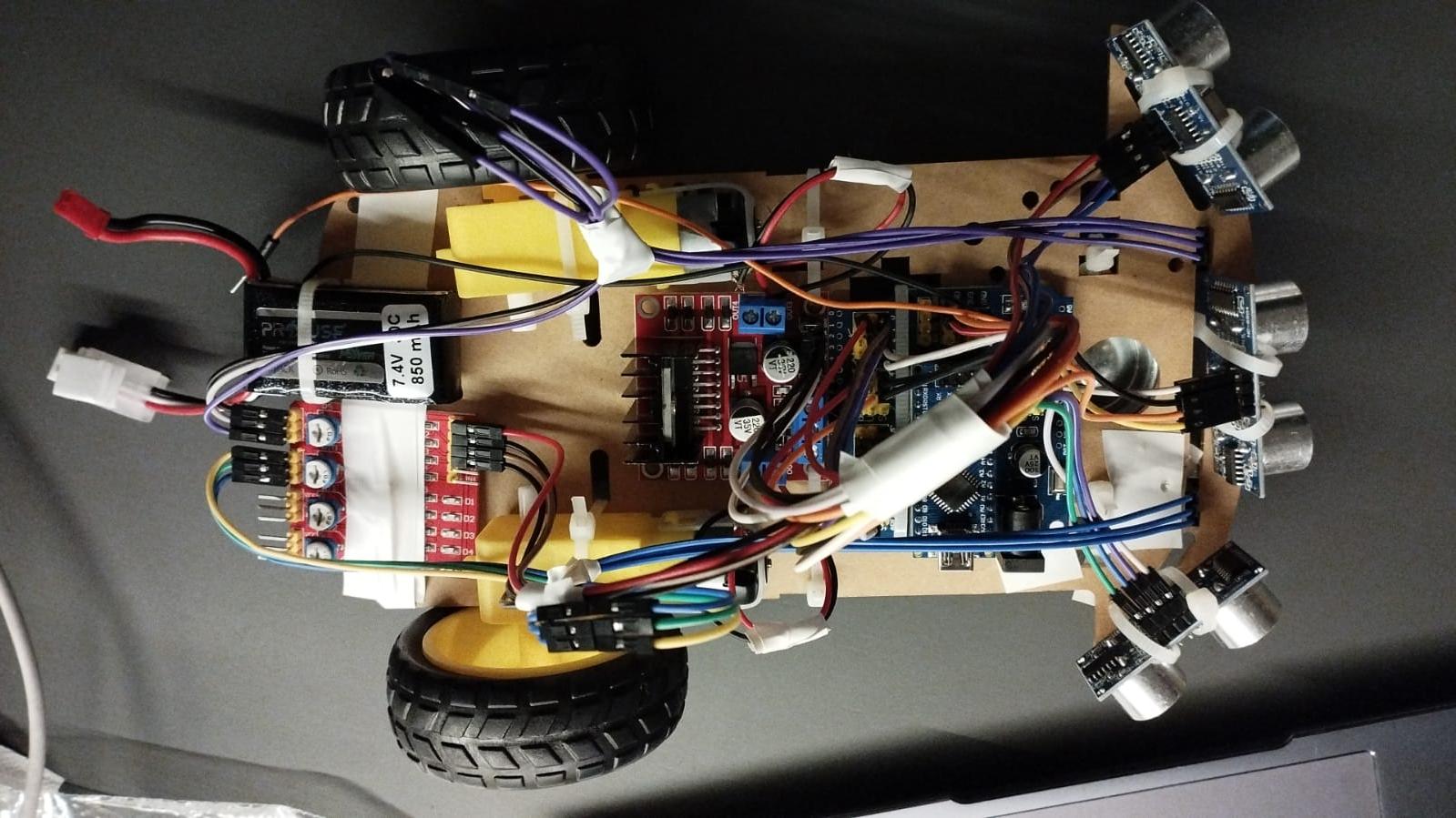 Obstacle avoiding robot using arduino best sale and l298n