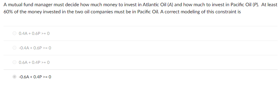 solved-a-mutual-fund-manager-must-decide-how-much-money-to-chegg