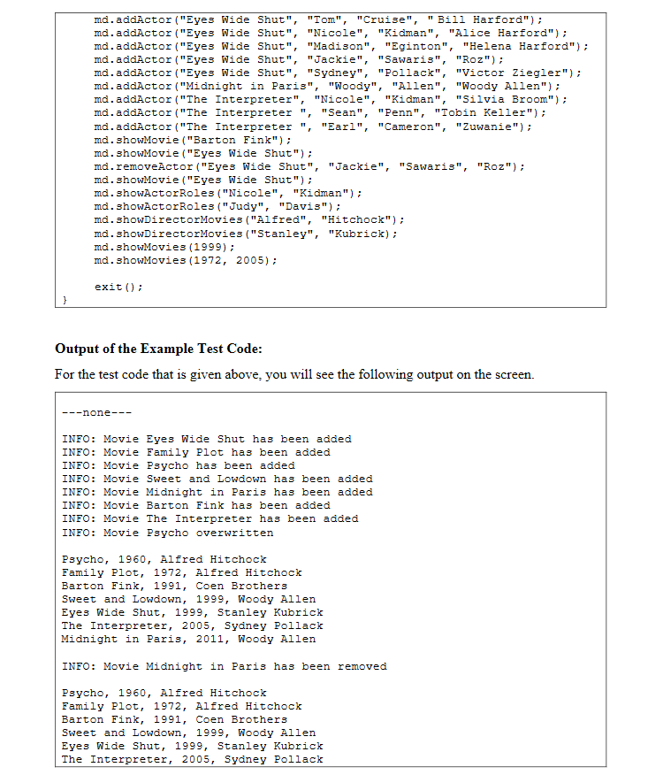 In this part, you are supposed to implement a Java | Chegg.com