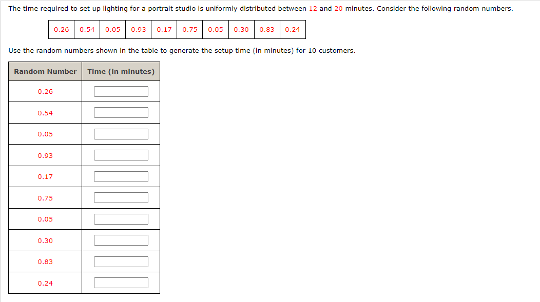[Solved] The time required to set up lighting for a portr