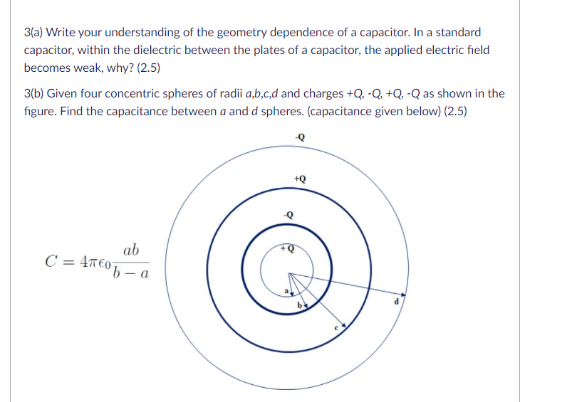 Solved 3(a) Write your understanding of the geometry | Chegg.com