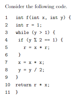 Solved Consider the following code.1. Complete the following | Chegg.com