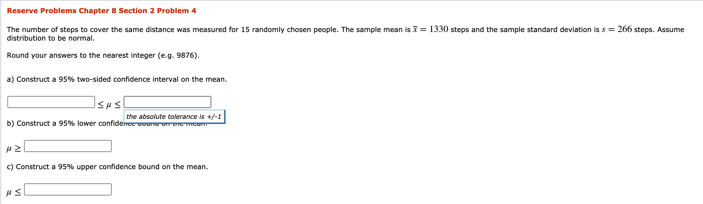 Solved Reserve Problems Chapter 8 Section 2 Problem 4 The | Chegg.com