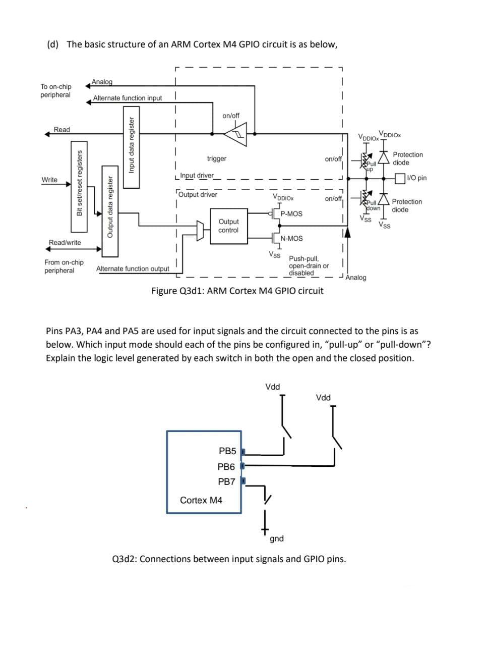 Solved Q3) (a) In a general microcontroller architecture, i) | Chegg.com