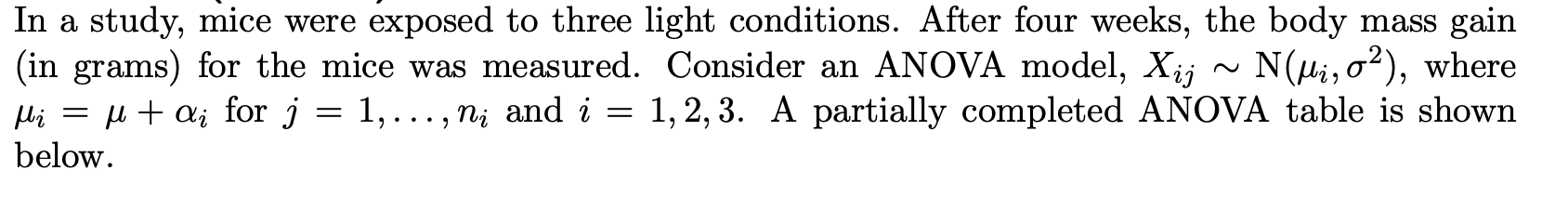 In a study, mice were exposed to three light | Chegg.com