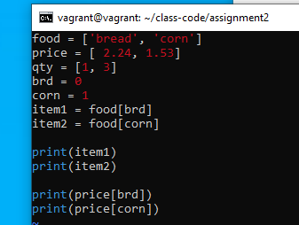 Solved Before we were asked to create a Grocery list using | Chegg.com