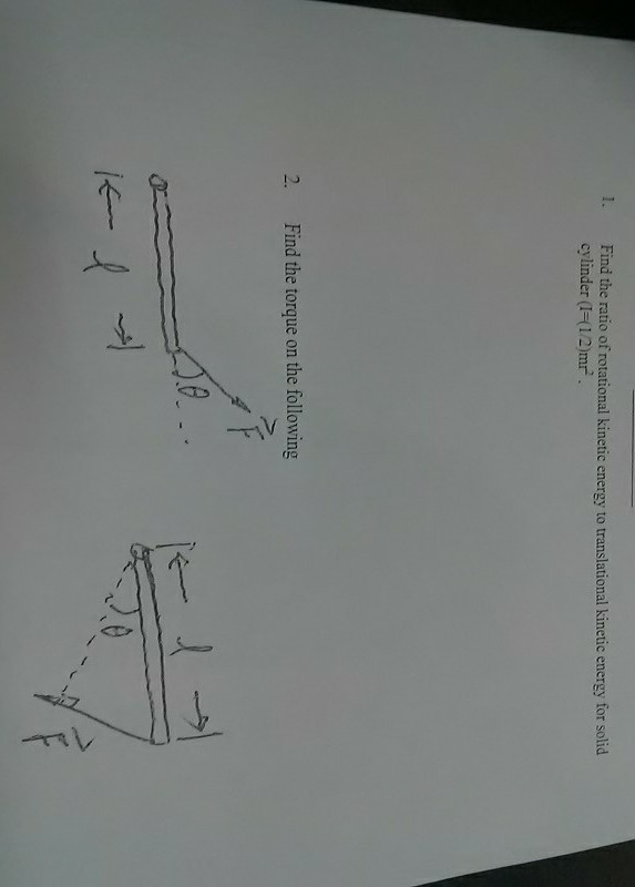 Solved 1. Find the ratio of rotational kinetic energy to | Chegg.com