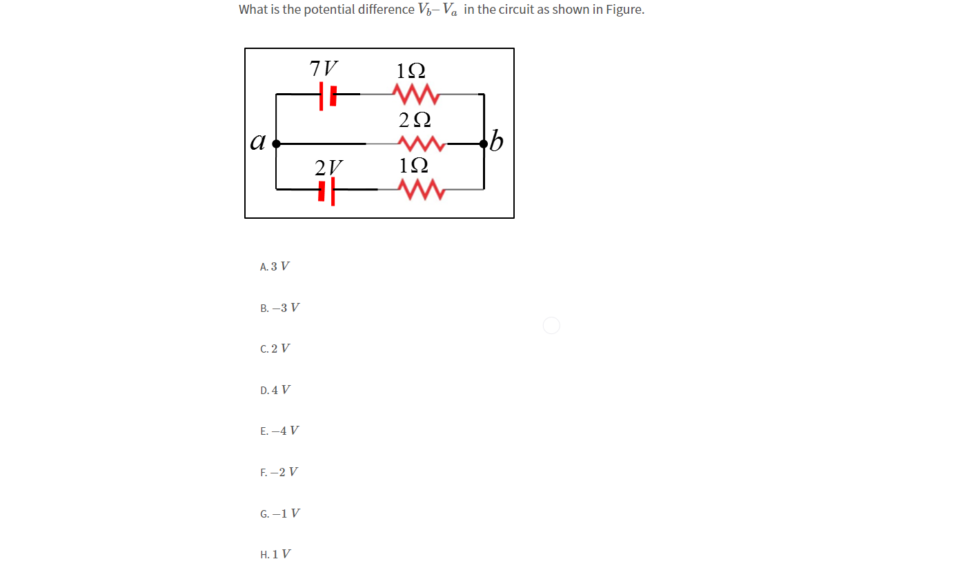 Solved What Is The Potential Difference V6 V In The Circu Chegg Com
