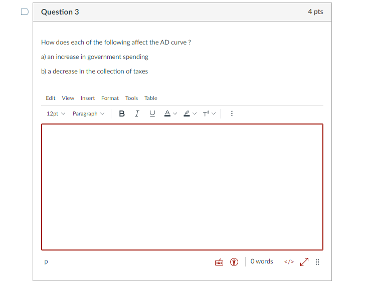 Solved Question 3 4 pts How does each of the following | Chegg.com