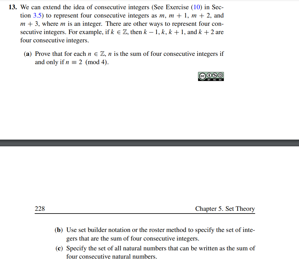 Solved 13 We Can Extend The Idea Of Consecutive Integers Chegg Com   PhpdotmT6