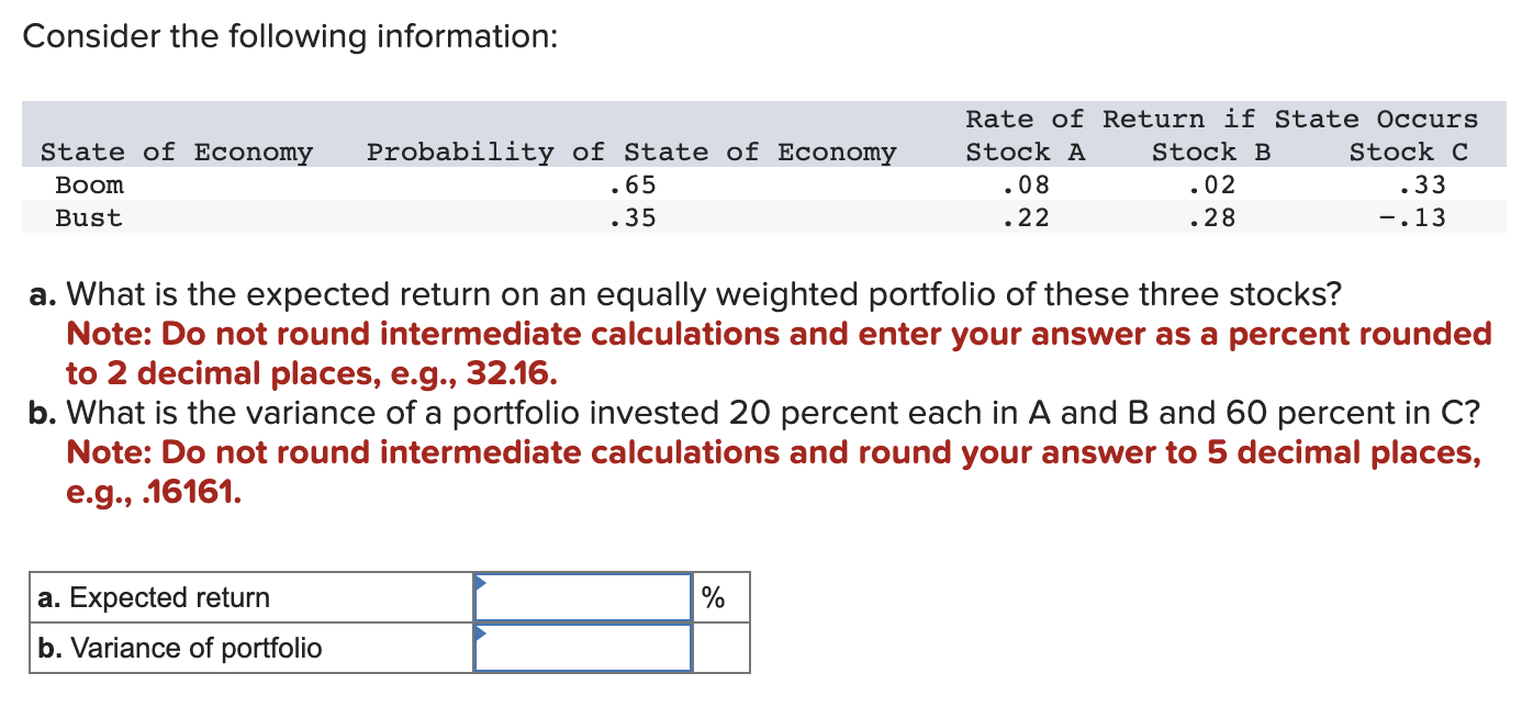 Solved Consider The Following Information: A. What Is The | Chegg.com