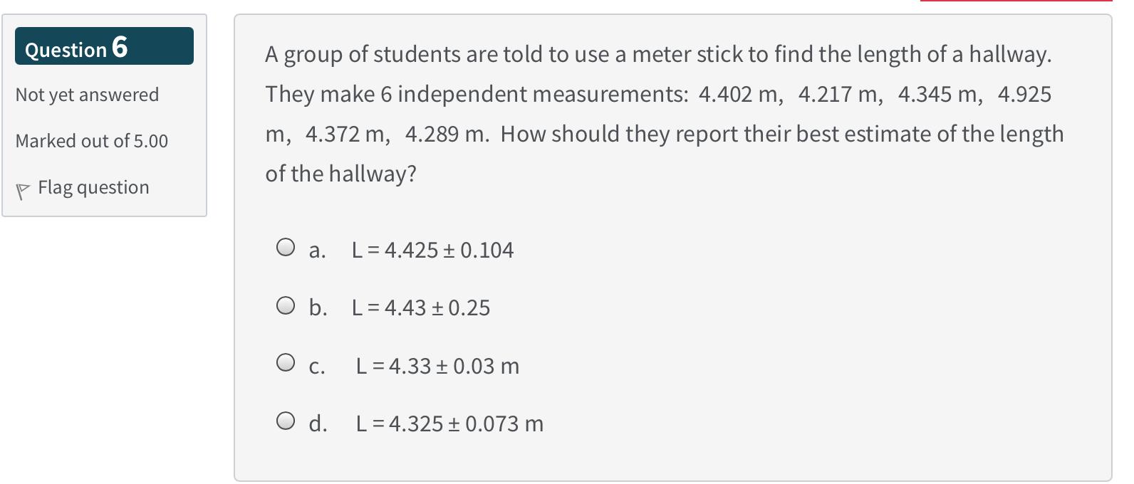 The width of a hallway