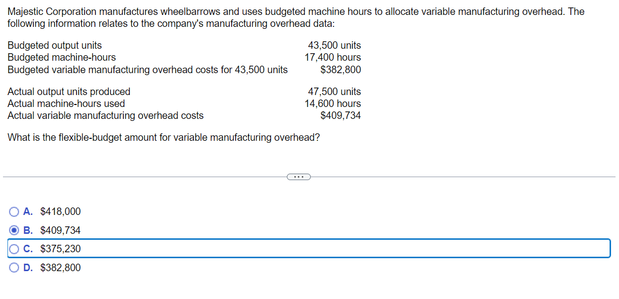 Solved Majestic Corporation manufactures wheelbarrows and