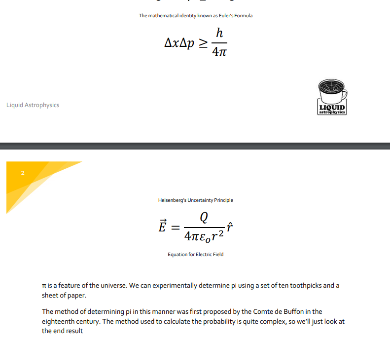 Experiment 2 - Experimentally determine Pi by | Chegg.com