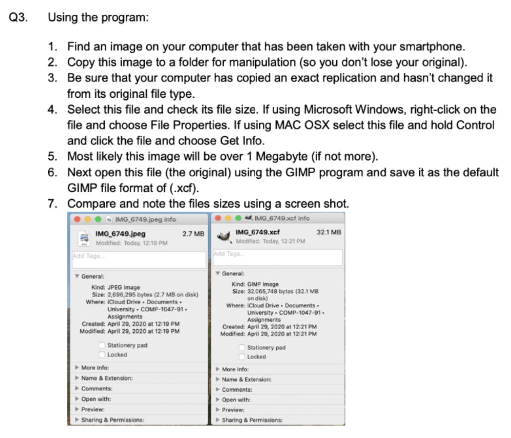 Solved Digital Graphics Using GIMP software: This part of | Chegg.com