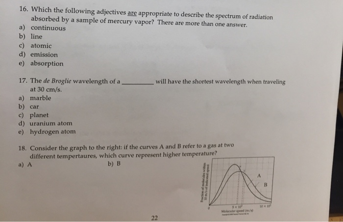 Solved Question 16 Which Of The Following Adjectives Are | Chegg.com