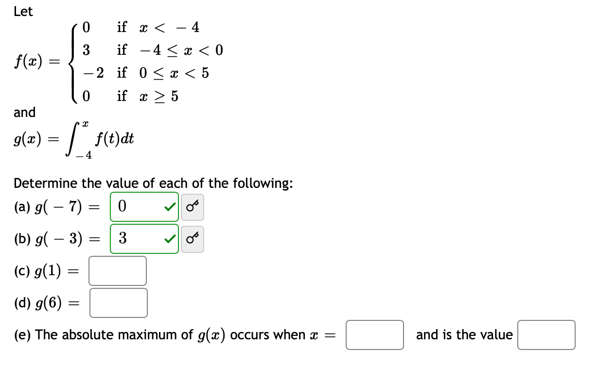 Solved Let 10 If X 4 J 3 If 4 X 0 F X 1 2 Chegg Com