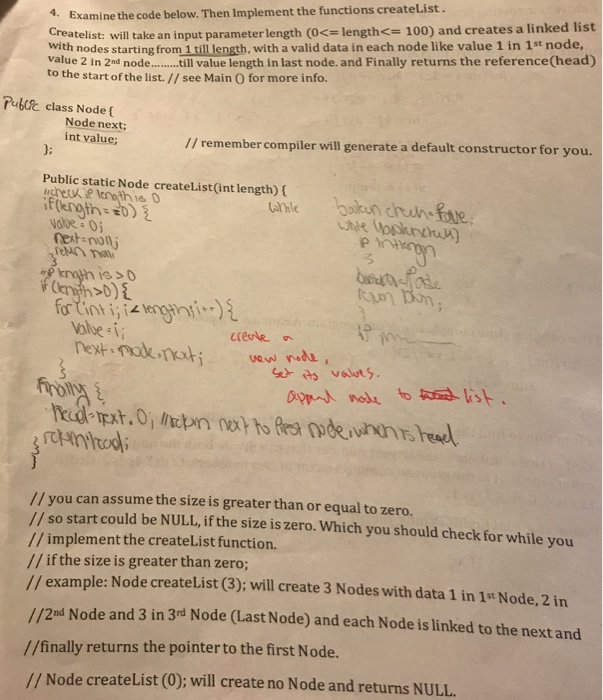 Solved JAVA Linked List and Nodes problem: Implement the | Chegg.com