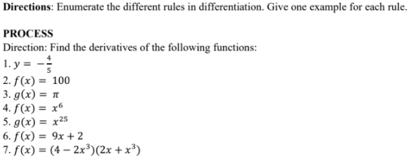 Solved Directions: Enumerate the different rules in | Chegg.com