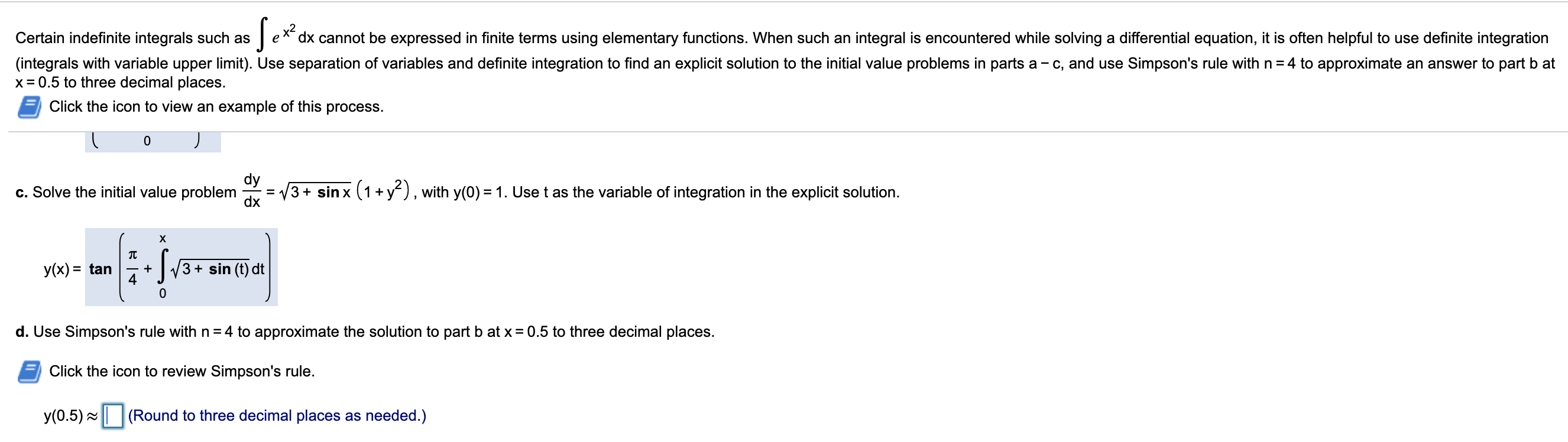 Solved Sex Certain Indefinite Integrals Such As Dx Cannot 1658