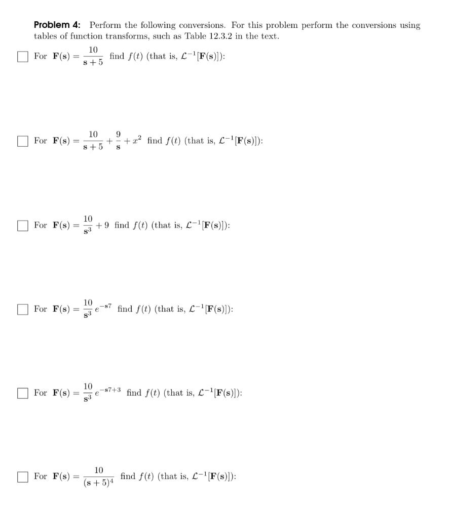 Solved Problem 4: Perform the following conversions. For | Chegg.com