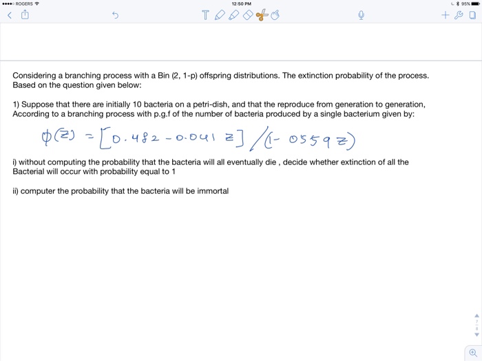 Solved STOCHASTIC PROCESSES I apologize. I just noticed the | Chegg.com