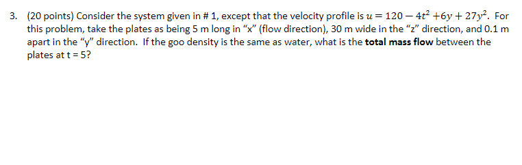 Solved 3. (20 points) Consider the system given in # 1, | Chegg.com
