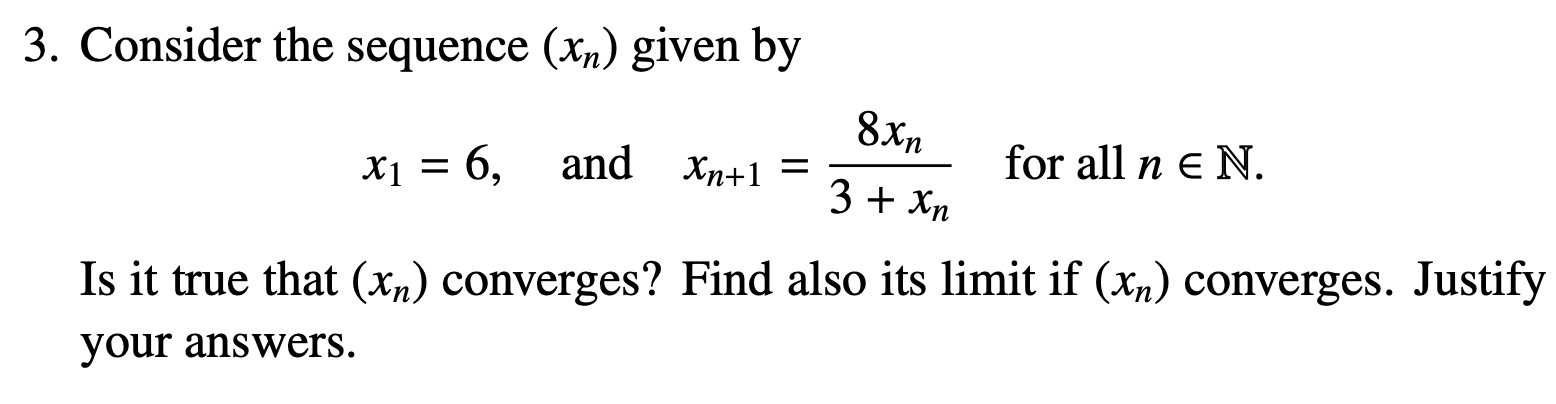 Solved Please help to solve this Real Analysis question. | Chegg.com