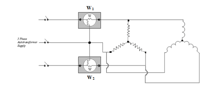 Solved find the power in the wattmeter w1 and w2:let R=4 , | Chegg.com