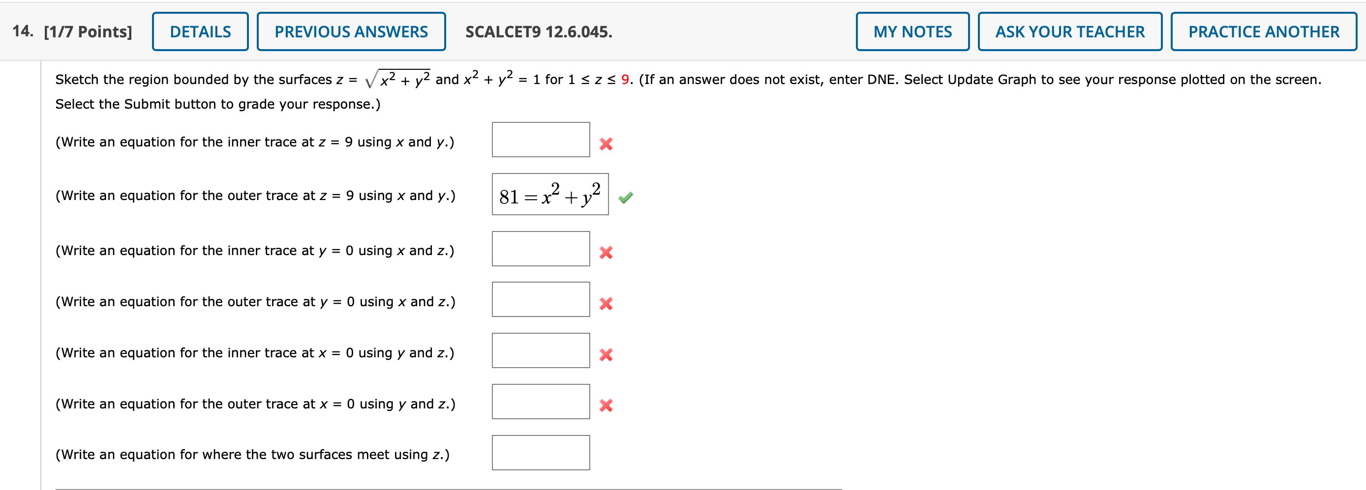 Solved 14. [1/7 Points] DETAILS PREVIOUS ANSWERS SCALCET9 | Chegg.com