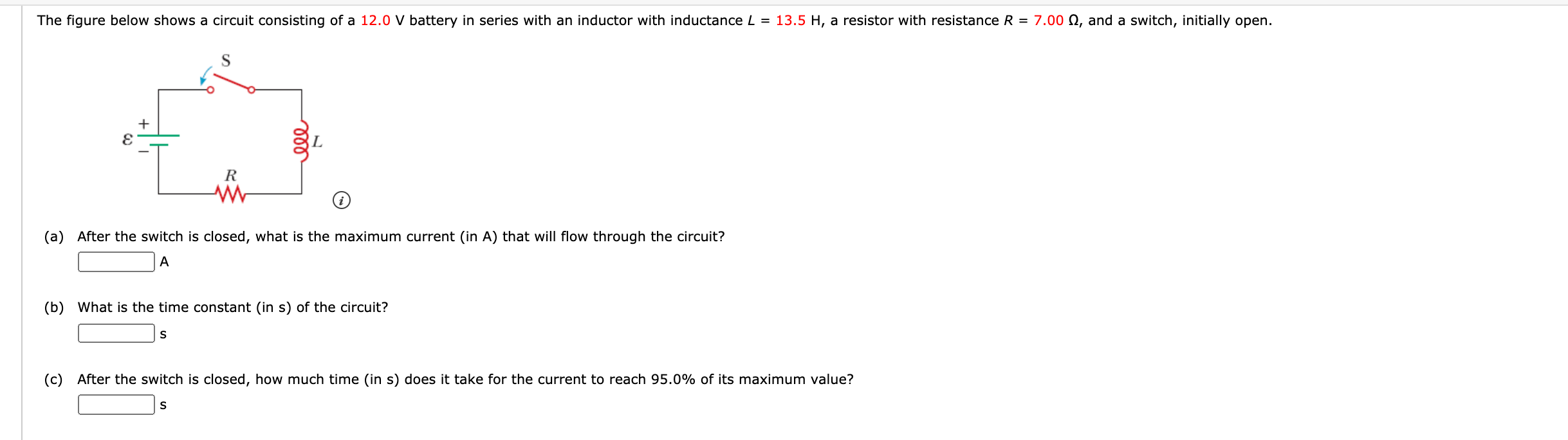 Solved The Figure Below Shows A Circuit Consisting Of A 1 Chegg Com