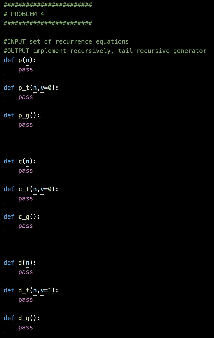 In this problem, you’ll implement the recursive | Chegg.com