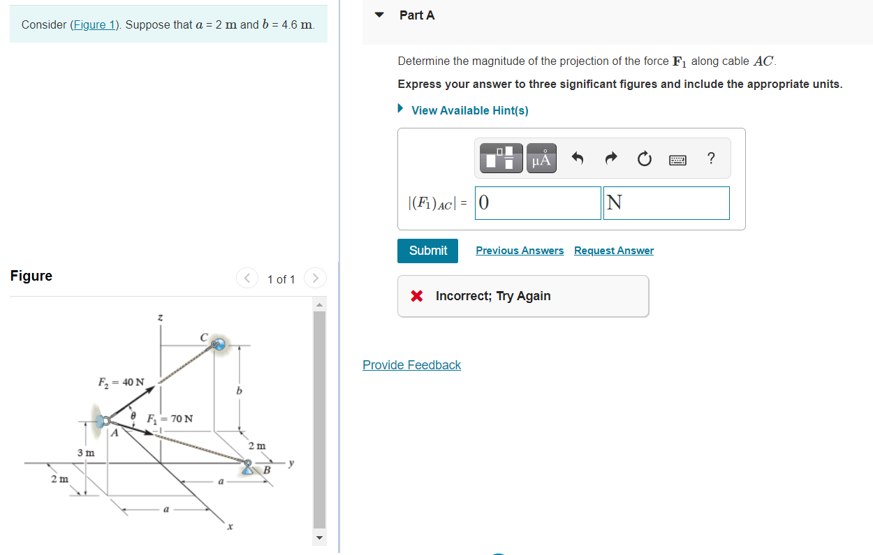 Solved Consider (Figure 1). Suppose that a = 2 m and b = 4.6 | Chegg.com