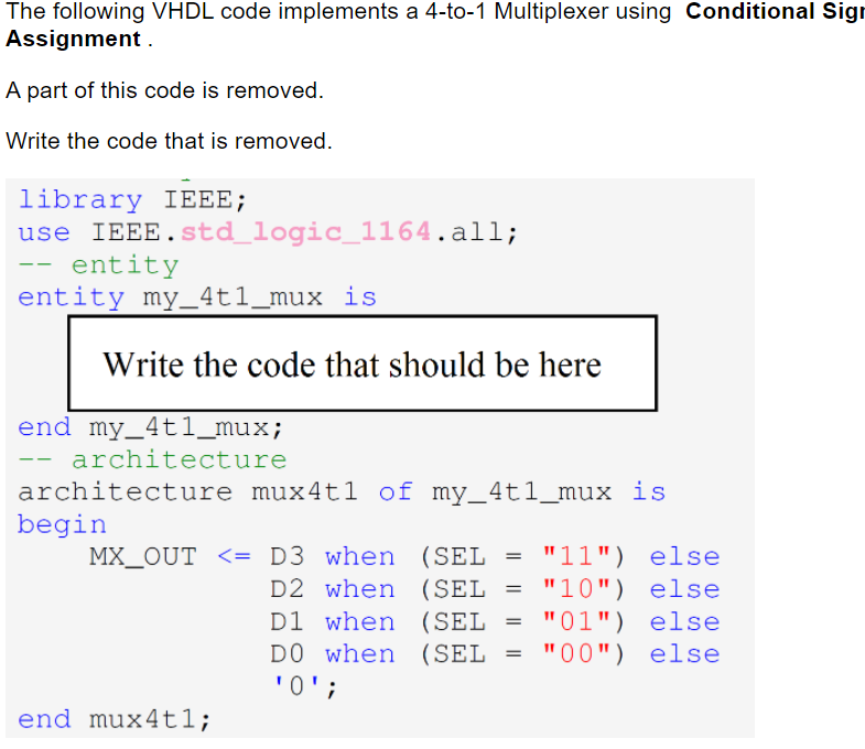 vhdl multiple assignments